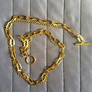 Ellie Vail 18" Double Chain Toggle Necklace